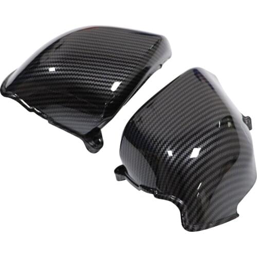 2PCS Motorcycle ABS Carbon fiber Air Filter Cleaner Caps Covers Guards For Honda CB400 VTEC