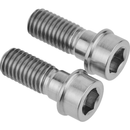 2 Pcs M10 x 25mm 1.5mm Pitch M10*25mm 1.25mm Pitch Motorcycle Titanium Ti Bolts Screw for Ducati Bike Brake Cycling Bolt
