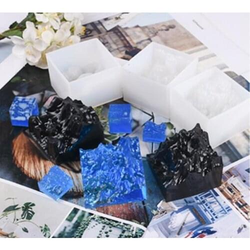 3 styles Diy mountain peak broken snow mountain silicone mold jewelry ornaments Crystal Epoxy DIY Silicone Mould
