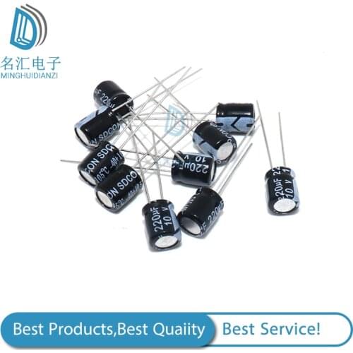 50pcs/lot Higt quality 10V220UF 6*7mm 220UF 10V 6*7 Electrolytic capacitor