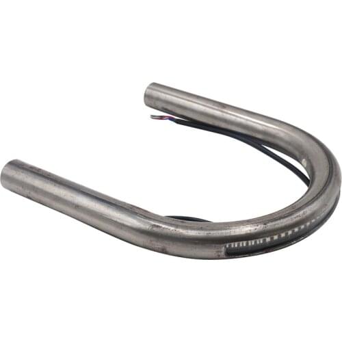 Motorcycle Accessories Cafe Racer Scrambler Rear Seat Frame Hoop Loop with Led Brake Turn Tail Light 17.5cm X22CM