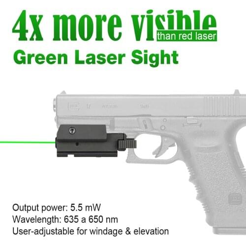PPT tactical airsoft air guns accessories pistol laser green laser sight laser aimer with 20mm mounting system GZ20-0018