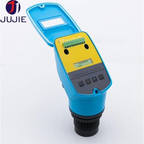 Water tank level monitor high accuracy digital ultrasonic level sensor 8 10 15 meters level indicator 4-20mA liquid depth