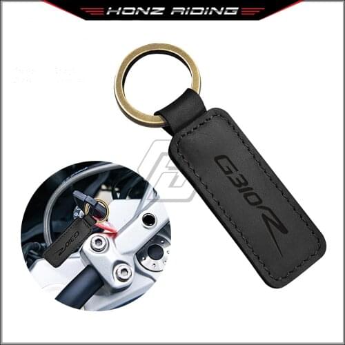 For BMW Motorrad G310R G310 Models Motorcycle Keychain Cowhide Key Ring