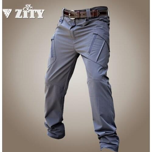 Men Military Tactical Pants Multiple Pocket Urban Mens Cargo Pants Waterproof Quick Dry Trousers Jogger Outdoor Male Clothing
