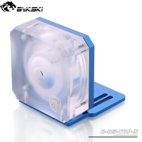 Bykski water cooling D5 pump cover Acrylic blue black red grey D5 Pump for computer water cooling system B-D5-TOP-KJ-V2