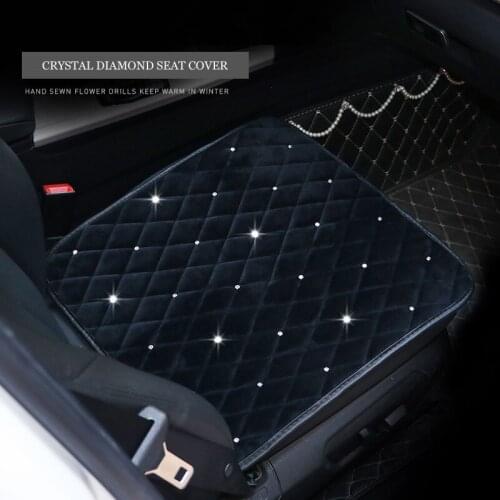 Rhinestone Decoration Car Seat Cushion Crystal styling Women and Girls Car Front Seat Cover Auto Back Seat Cushion for Mercedes
