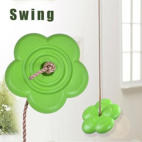 Children Swing Disc Toy Seat Kids Swing Round Rope Swings Outdoor Playground Hanging Garden Play Entertainment Activity 4
