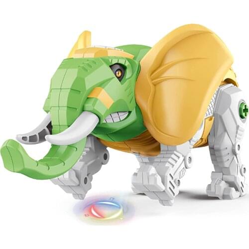 DIY Toy Electronic Robot Dinosaur and Elephant Building Toys for Girls Age 3 4 5 6 7 8 Year Old Boys, Gifts Idea for Kids