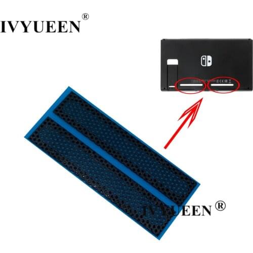 IVYUEEN 1 Pair for NintendoSwitch Console Dust Proof Net Sticker for Nintend Switch Back Housing Shell Cooling Network Stickers