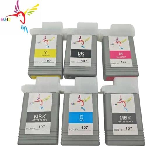 PFI107 Ink Cartridge For Canon iPF670/iPF680/iPF685/iPF770/iPF780/iPF785 Printer with Pigment Ink 130 Ml 6 Colors/Set from Hqhq