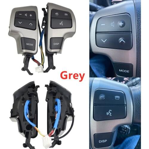 Grey Color For Toyota LAND CRUISER 2008 2009 2010 2011 Steering Wheel Audio Control Switch Button 84250-60080 84250-60050