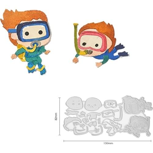 Diver Metal Cutting Dies Mold Scrapbook Craft Mold Template Embossing Paper Mold Making New