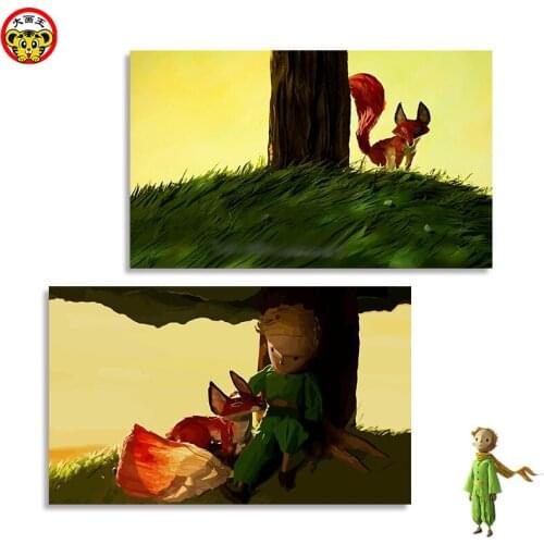 Painting by numbers art paint by number Da painting king DIY digital painting movie little prince fox surrounding decorative pai