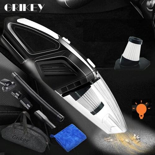 GRIKEY Power Suction Car Vacuum Cleaner Auto Handheld Vaccum Cleaner Car Vaccum Cleaner For CAR 5000Pa Dry Wet auto stofzuiger