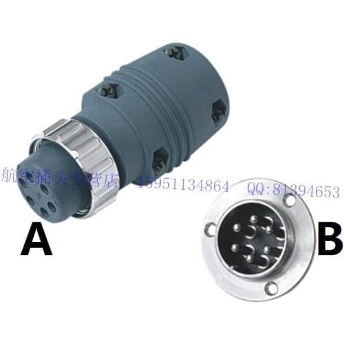 Welding Consumables 6 Prong Pins Pin Plug Socket Connector Aviation Plug for TIG MIG MAG Plasma Cutting Torch Style
