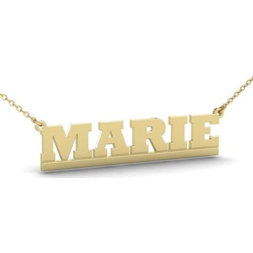 Ufine Personalized name or words gift for girl fashion Baby Name pendant Necklace cooper high quality pendant necklace N2114