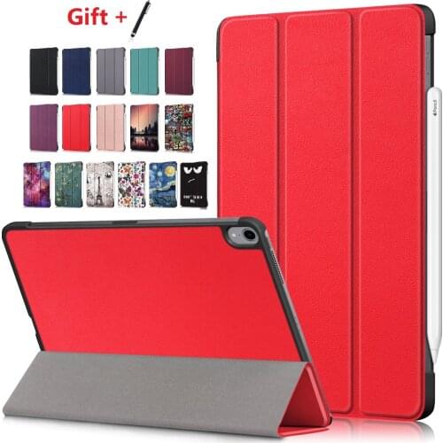 For iPad Air 10.9'' Smart Magnetic PU Leather Tablet Case Multiple Viewing Shakeproof Funda for IPad Air 10.9 inch with + stylus