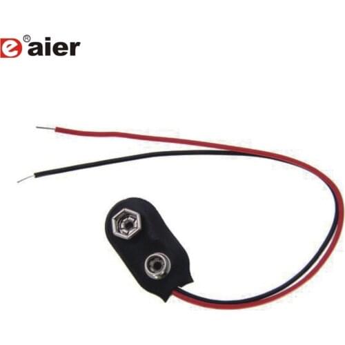 20PCS 9V Battery Snap Clip Lead Connectors 9V Battery Connector With 150mm Line Wire Length