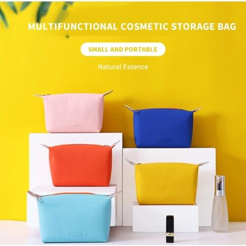 1 Pc Large Women Cosmetic Bag PU Leather Waterproof Zipper Make Up Bag Travel Washing Makeup Organizer Beauty Case