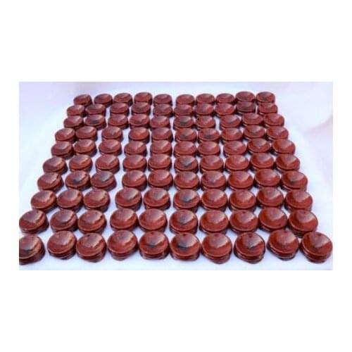 100 red patina wood tower stand pedestal holding CRYSTAL Sphere -FREE SHIPPING