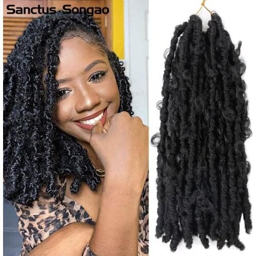 Butterfly Hair 3Pcs 6 Pcs/Lot Butterfly Locs Crochet Hair Goddess Faux Locs Crochet Hair Passion Twist Synthetic Hair Extensions