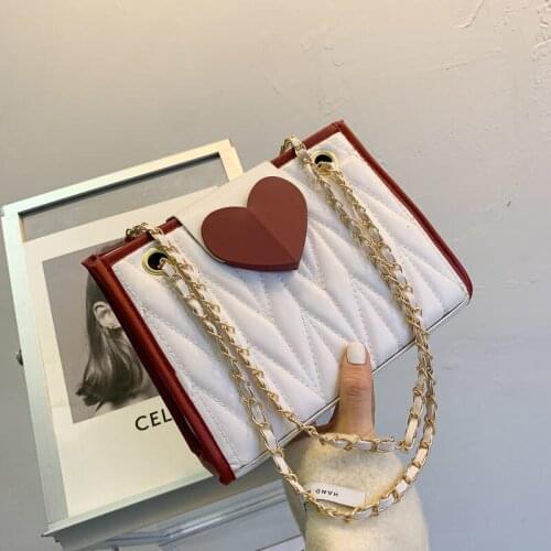 2021 Fashion Chain Female Shoulder Handbags Purses Travel Cross Body Bag Big Capacity PU Leather Crossbody Bags For Women