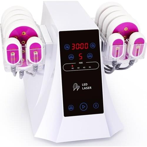 2021 New Arrival 635NM And 650NM LED Laser 5MW Fat Reduce Machine With 8 Big 4 Small Pads Body Slimming Machine