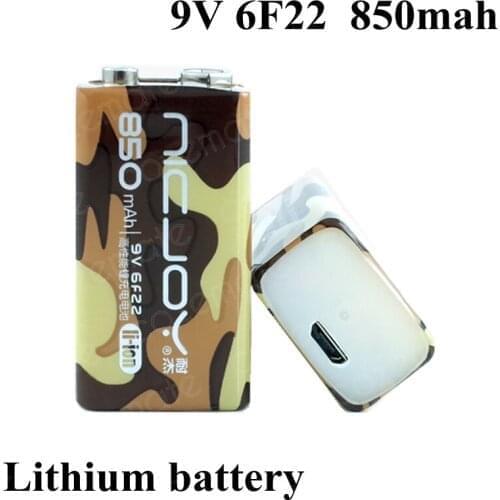 4pcs USB Rechargeable 9v Lithium Battery 9v Batteries for Multimeter Pickup Radio Wireless Microphones Universal Charger Etc