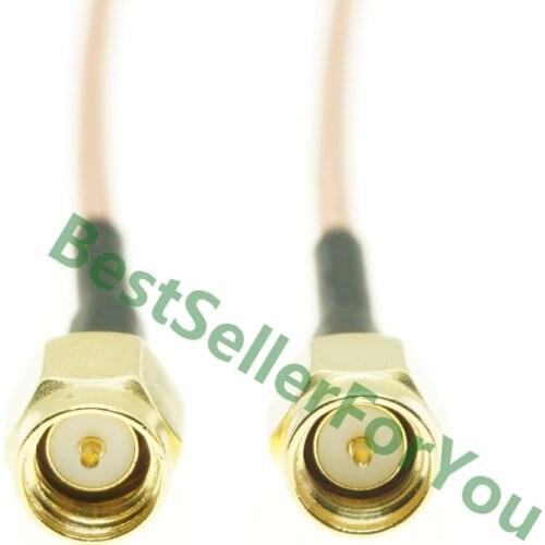 6/8/12/20/40INCH SMA Male Plug To SMA male Plug Crimp lot Jumper Pigtail FPV RG316 Cable