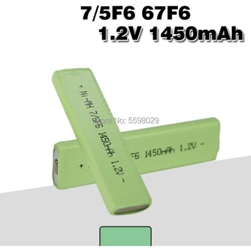 1.2V Ni-Mh rechargeable 7/5F6 battery 67F6 1450mAh 7/5 F6 Chewing Gum cell for Walkman MD CD cassette player