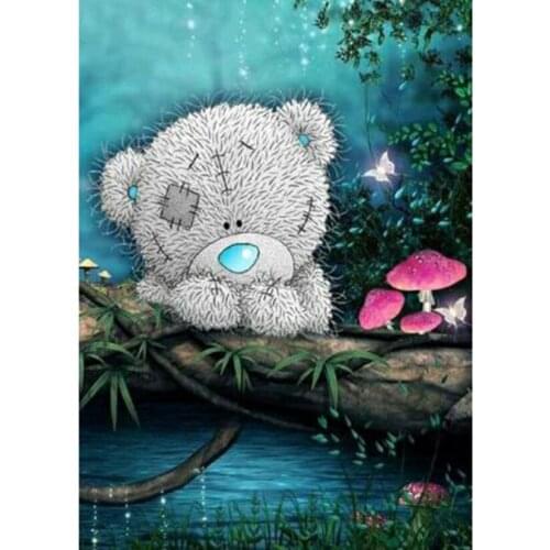 5D DIY Diamond Painting Landscape Picture Doll Bear Beautiful Scenery Picture Square/Round Diamond Cross Stitch Decor Art WG3072