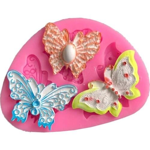 Butterfly Silicone Mold Fondant Cake Mold Chocolate Mold UV Resin Pottery Clay Tool