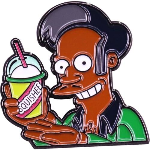 Apu squishe unhealthy drinks promotions Badge Stay positive, work hard, make it happen Jewelry