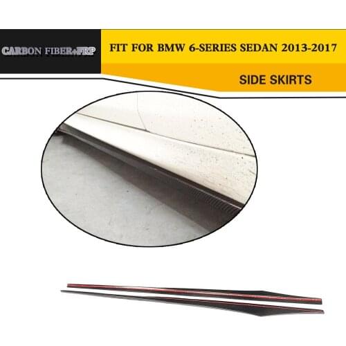 F06 F12 F13 Carbon Fiber Side Skirt for BMW 6 Series M6 M Sport Bumper 640i 650i 640i xDrive 650i Sedan Body Kit 2013-2017