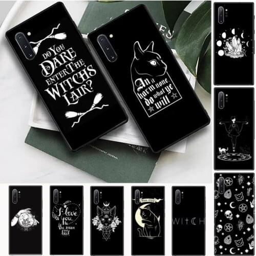 Witchcraft Dark Witch Phone Cases For Samsung Galaxy S8 S9 S10 Plus S10E Note 3 4 5 6 7 8 9 10 Pro Lite cover
