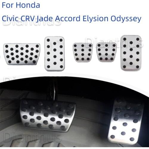For Honda Civic CRV Jade Accord Elysion Odyssey Car Accelerator Gas Brake Foot Pedal Cover Pad AT MT Pedal Accessories