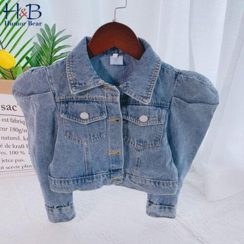 Humor Bear Denim Jackets For Girls