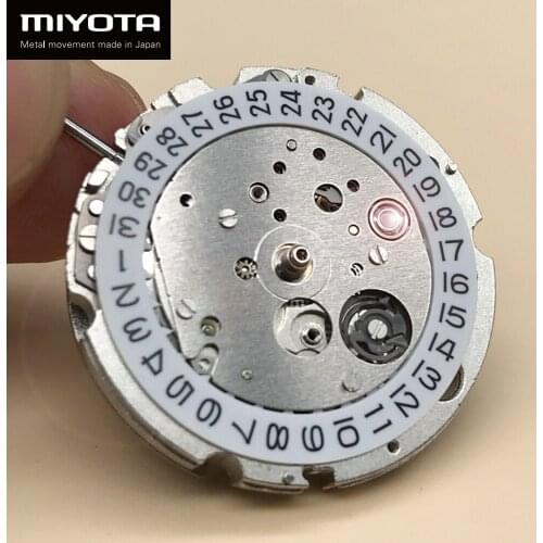MIYOTA 821A /8215 Japan Original Automatic Movement Mechanical Self-winding Movt 21 jewels with White Datewheel Replace