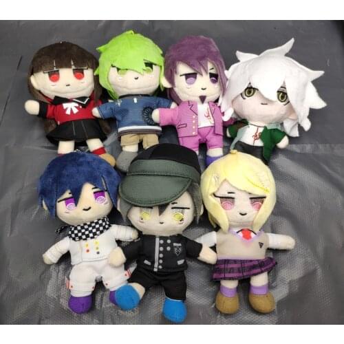 Set of 7 Anime Danganronpa V3 Dangan Ronpa Oma Kokichi Nagito Komaeda Plush toy doll key chains