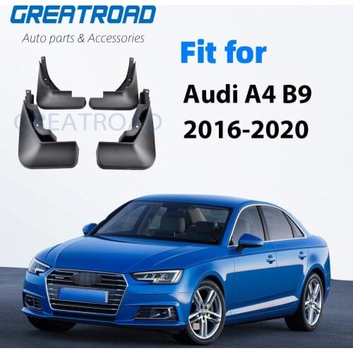 Set Molded Mud Flaps For Audi A4 B9 2016 17 18 2019 2020 Mudflaps Splash Guards Mud Flap Front Rear Mudguards Fender Accessories