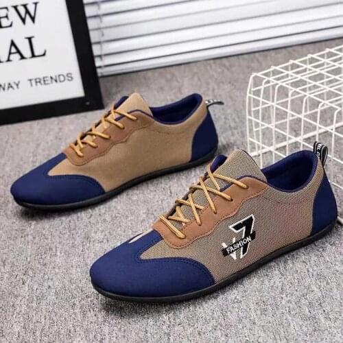 2021 Summer New Breathable Non-Slip Deodorant Canvas Shoes Casual Mens Shoes Soft-Soled Peas Shoes Lightweight Sports Shoes Men