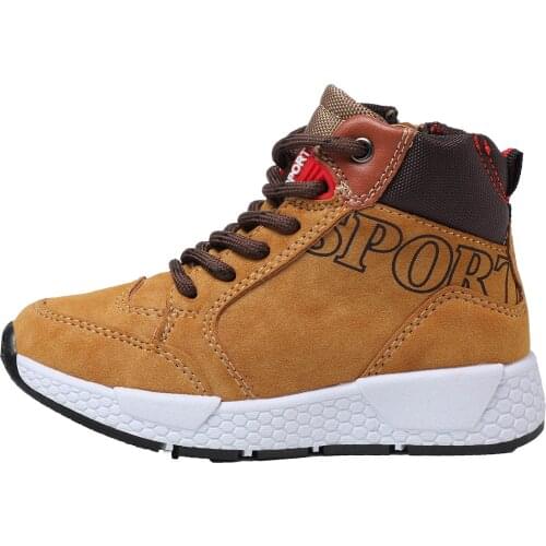 New Boys School Running Sneakers Girls Winter Leisure Outdoor Hiking Bare Boots Autumn ChildrenS Non-Slip Breathable Basketball