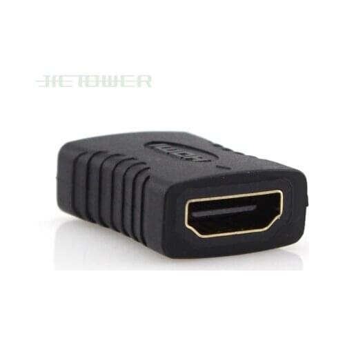Wholeslae HDMI Female To Female Video Connector Coupler Extender Adapter for HDTV HDCP 1080P 100pcs/lot