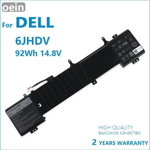 Oein Genuine 6JHDV P43F 5046J YKWXX Laptop Battery For DELL Alienware 17 R2 R3 Series 6JHDV 14.8V 92WH