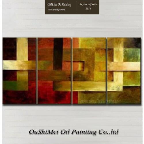 Professional Artist Hand-painted Modern Colors Abstract Oil Painting on Canvas Beautiful Multiple Abstract Canvas Painting
