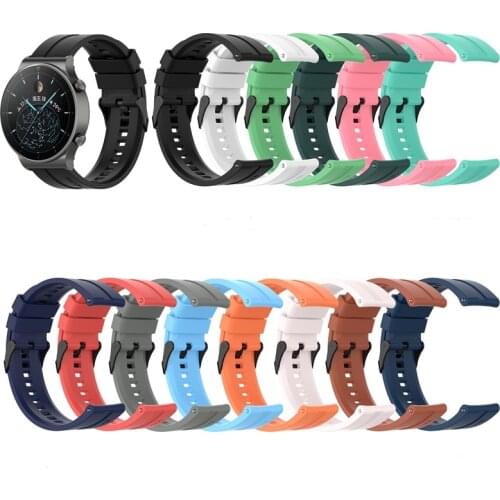 For GT2 Strap Silicone Watchband 20mm 22mm for Huawei Watch GT 2 GT 46mm /HONOR Magic Band Sport Bracelet 22MM Wristband Correa