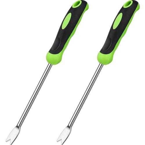 2 Pieces Hand Weeder Tool Garden Weeding Tool Weeder Tool , Stainless Steel Garden Lawn Transplant Gardening Plant Tool