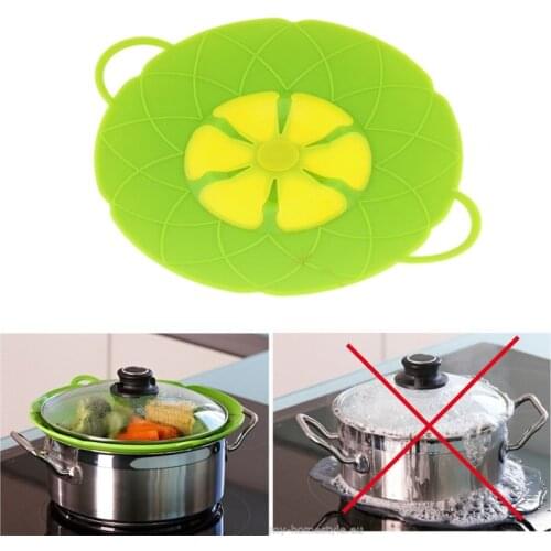 New Kitchen Gadgets Silicone Lid Spill Stopper Pan Cover 28.5cm Diameter Cooking Tools Pot Lids Utensil
