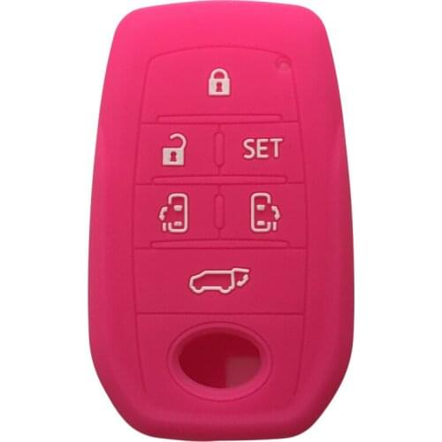Silica Gel Covers For Car Keys For Toyota Alphard PREVIA Voxy Noah Esquire Vellfire Harrier Key Cover Case For Keychain Alarm